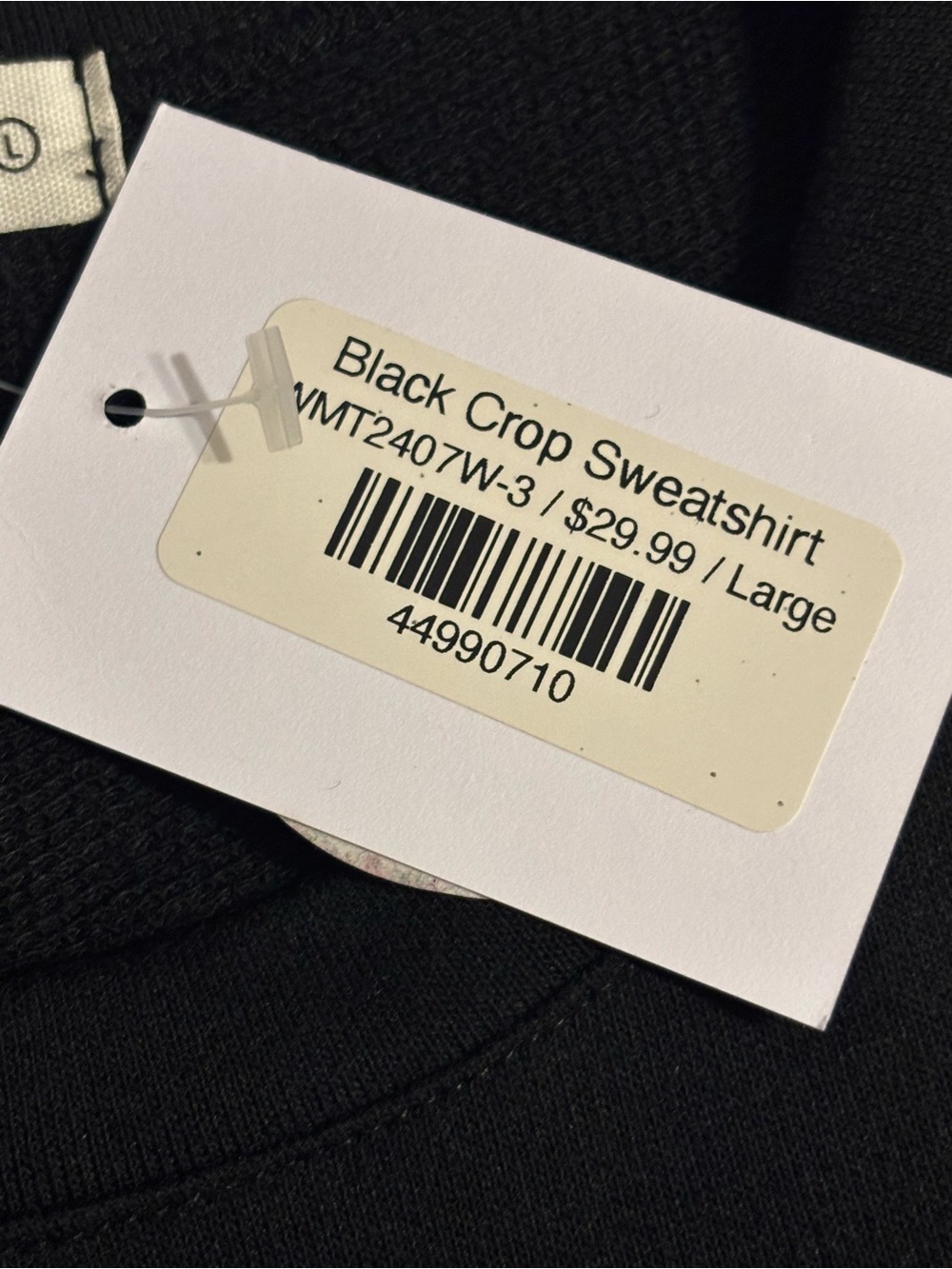 Madewell Relaxed Black Crewneck Pullover Sweatshirt - Picture 3 of 8